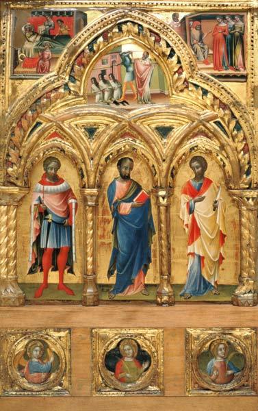 Lorenzo Veneziano / Three Saints / C14th