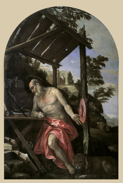 Veronese / St.Jerome / Paint./ c.1580 from Veronese, Paolo (aka Paolo Caliari)