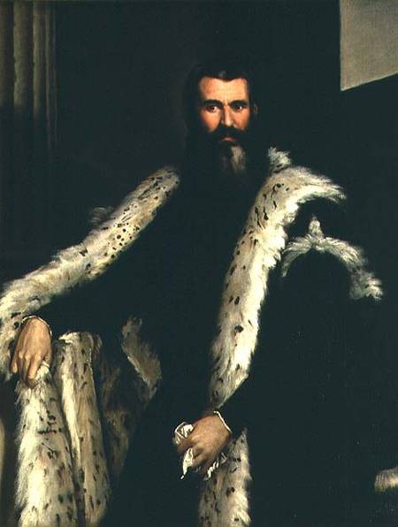 Portrait of a Man in a Fur Coat from Veronese, Paolo (aka Paolo Caliari)