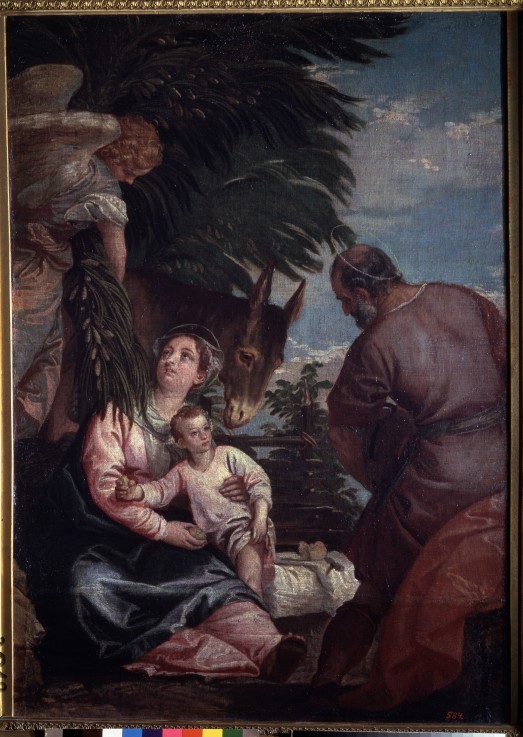 Rest on the Flight into Egypt from Veronese, Paolo (aka Paolo Caliari)