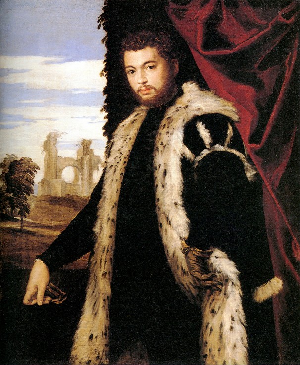 Portrait of a Young Man Wearing Lynx Fur from Veronese, Paolo (aka Paolo Caliari)