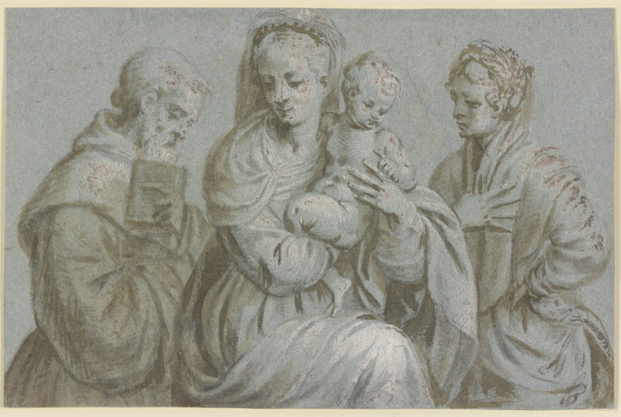 Maria mit dem Jesuskind zwischen Joseph und der Heiligen Katharina from Veronese, Paolo (aka Paolo Caliari)