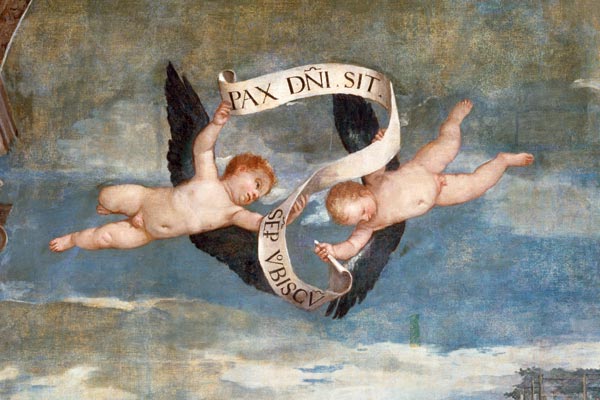 P.Veronese / Angel with Banner / Ptg. from Veronese, Paolo (aka Paolo Caliari)