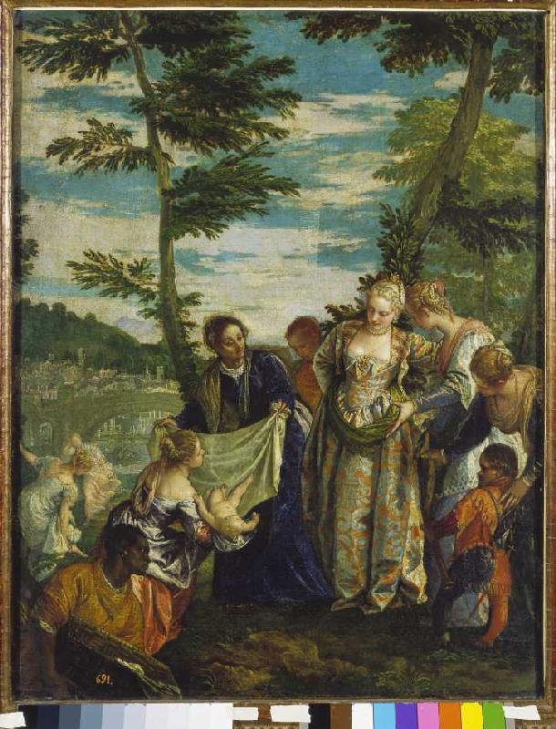The Auffindung of the Moses boy from Veronese, Paolo (aka Paolo Caliari)