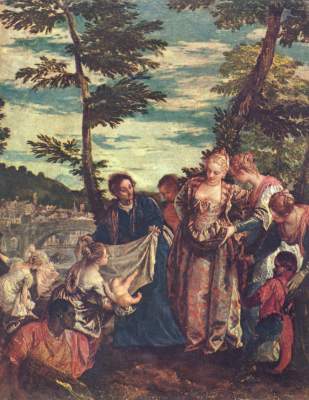 Errettung of the Moses boy from the high tides of the Nils from Veronese, Paolo (aka Paolo Caliari)