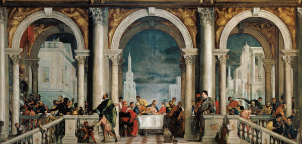 Banquet in the House of Levi. from Veronese, Paolo (aka Paolo Caliari)