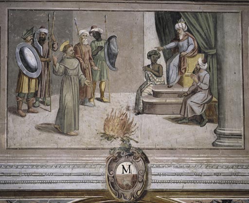 Die Feuerprobe des Heiligen Franziskus vor dem Sultan von Aegypten from Vetralla Latium
