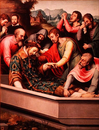 The Burial of St. Esteban from Vicente Juan (Juan de Juanes) Macip