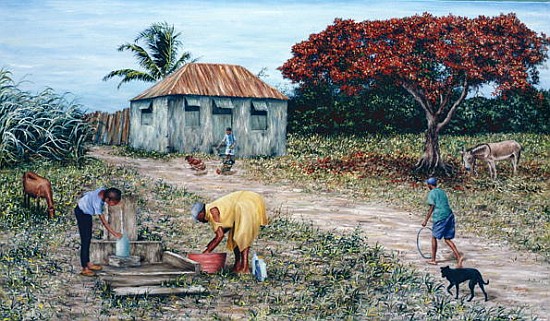 Wash Day (oil on canvas)  from Victor  Collector