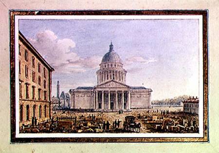 View of the Church of St. Genevieve, the Pantheon from Victor Jean Nicolle