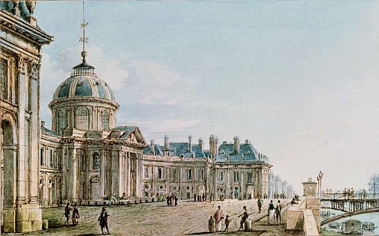 View of the College des Quatre Nations, Paris, c.1810 from Victor Jean Nicolle