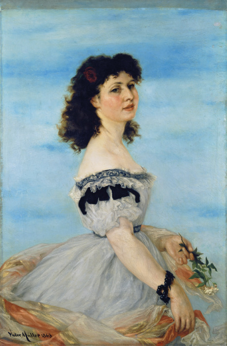 Portrait of Berta von Radowitz as a Young Girl from Victor Müller
