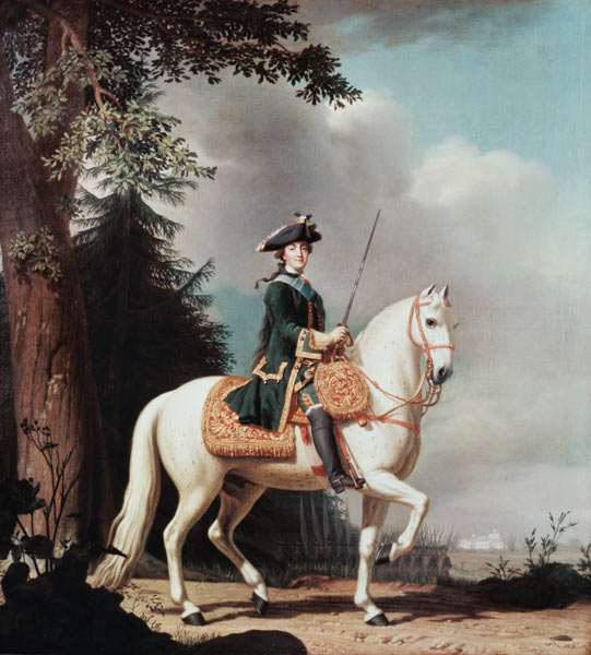 Equestrian Portrait of Empress Catherine II (1729-1796) from Vigilius Erichsen