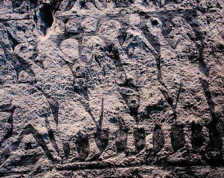 Detail of a ritual procession, from the Isle of Gotland from Viking