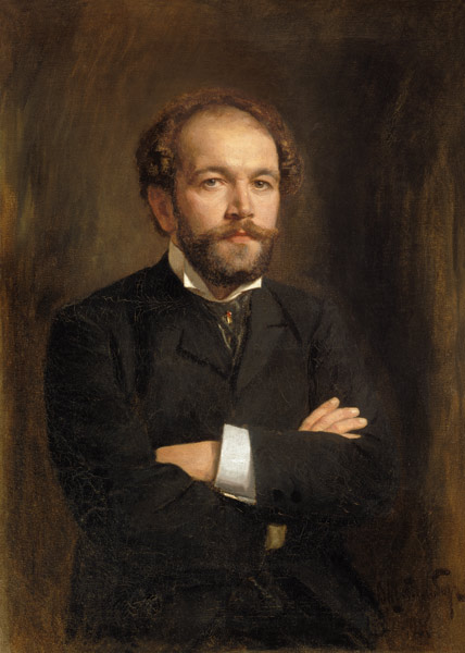 Portrait of Nikolai Karlovich Medtner (1879-1951) 1906 (oil on canvas) from Viktor Karlovich Stemberg