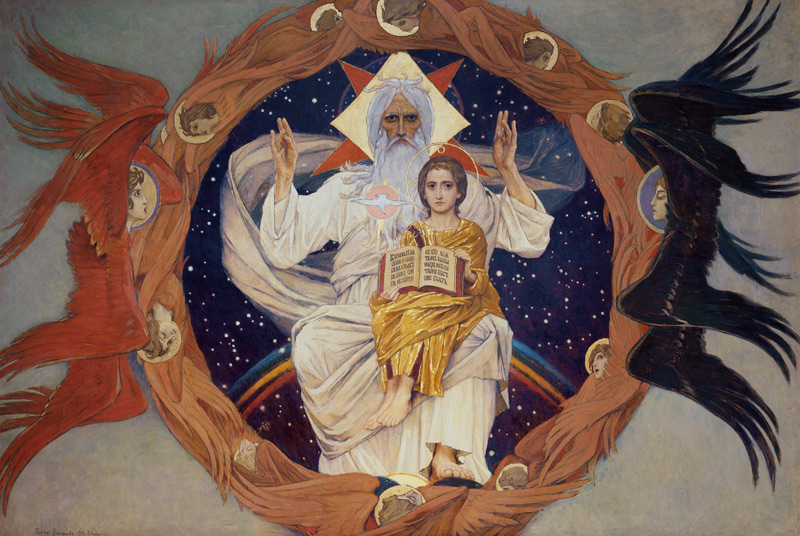 The Holy Trinity (Otechestvo) from Viktor Michailowitsch Wasnezow