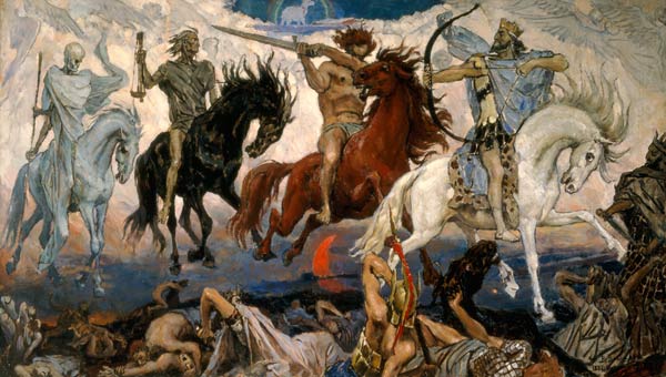 The Four Horsemen of the Apocalypse from Viktor Michailowitsch Wasnezow