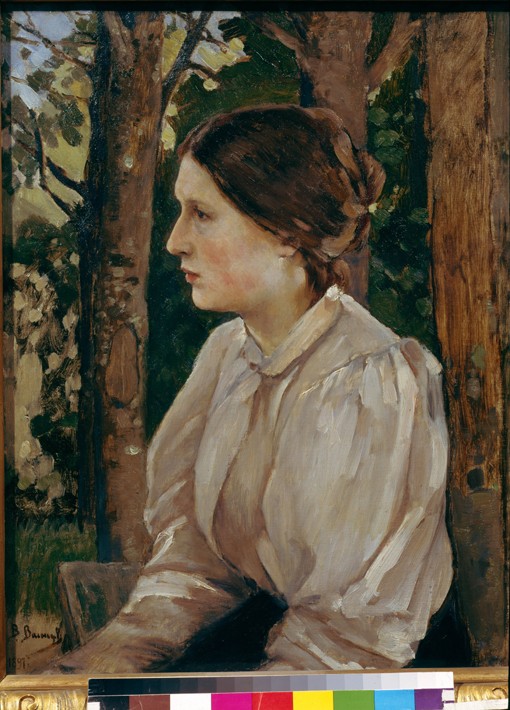 Portrait of Tatyana Viktorovna Vasnetsova, the Artist's Daughter from Viktor Michailowitsch Wasnezow