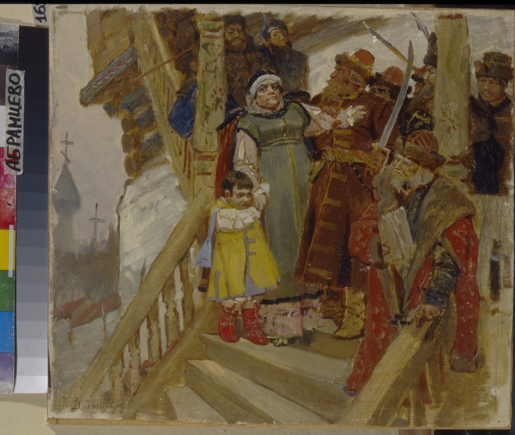 The Arrest of Marfa Boretskaya in Novgorod on 1478 from Viktor Michailowitsch Wasnezow