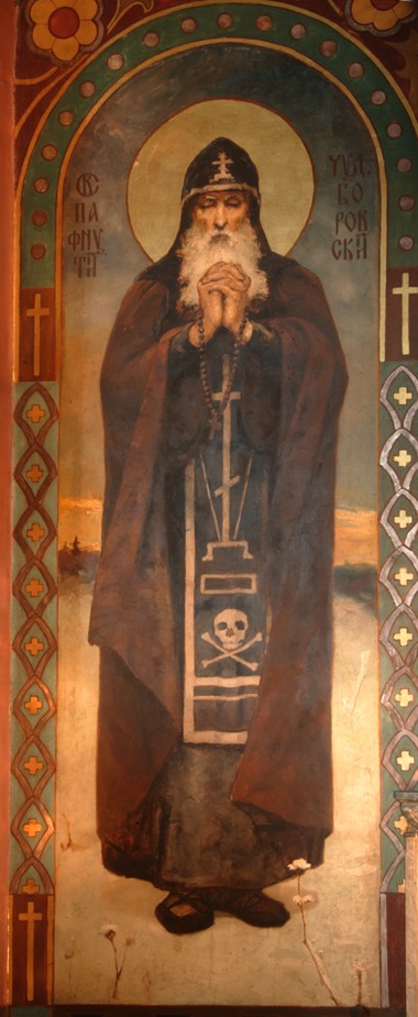 Saint Paphnutius of Borovsk from Viktor Michailowitsch Wasnezow