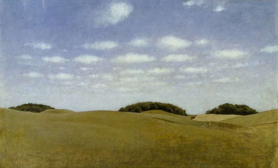 Landscape from Lejre from Vilhelm Hammershoi