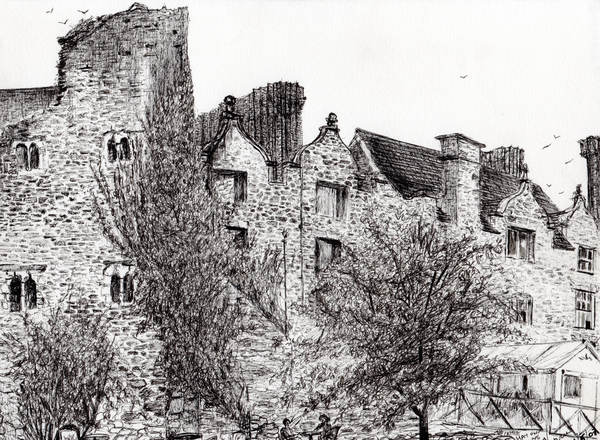 Castle ruin Hay on Wye from Vincent Alexander Booth