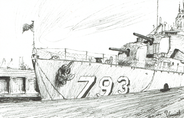 Destroyer 793 Boston Maritime Museum from Vincent Alexander Booth