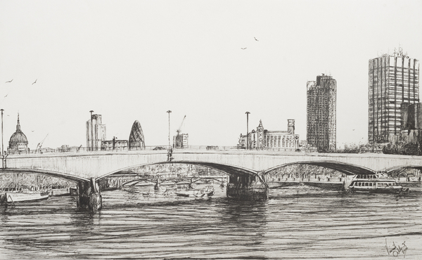 Waterloo Bridge London from Vincent Alexander Booth
