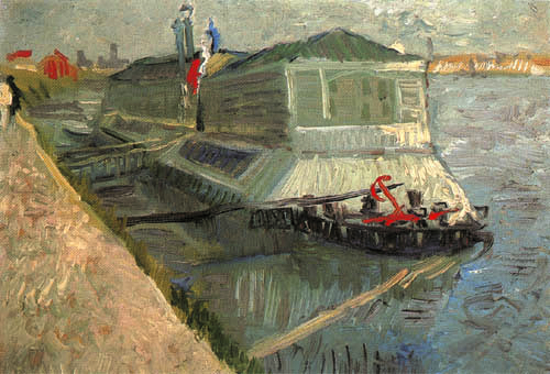 Bath boat at his at Asniéres from Vincent van Gogh