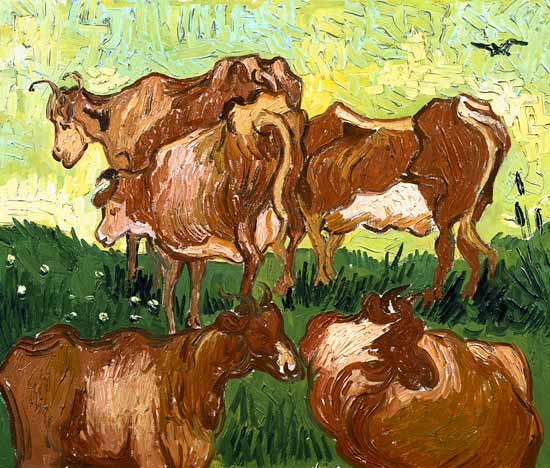 Cows (after Jordaens) from Vincent van Gogh
