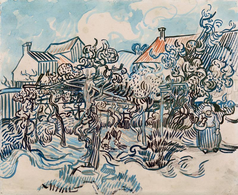 V.v.Gogh, Alter Weingarten mit Bäuerin from Vincent van Gogh