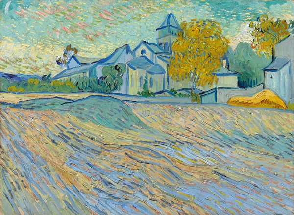 Vue de l'asile et de la Chapelle de Saint-Rémy from Vincent van Gogh