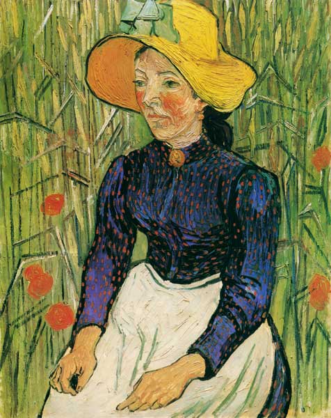 Portrait of a young farmer from Vincent van Gogh