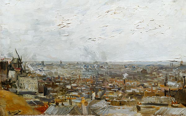 View of Paris from Montmartre from Vincent van Gogh
