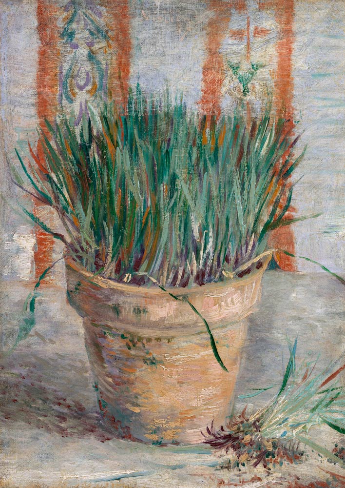 Flowerpot with chives from Vincent van Gogh