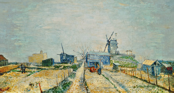 Montmartre-Gärtchen in winter from Vincent van Gogh
