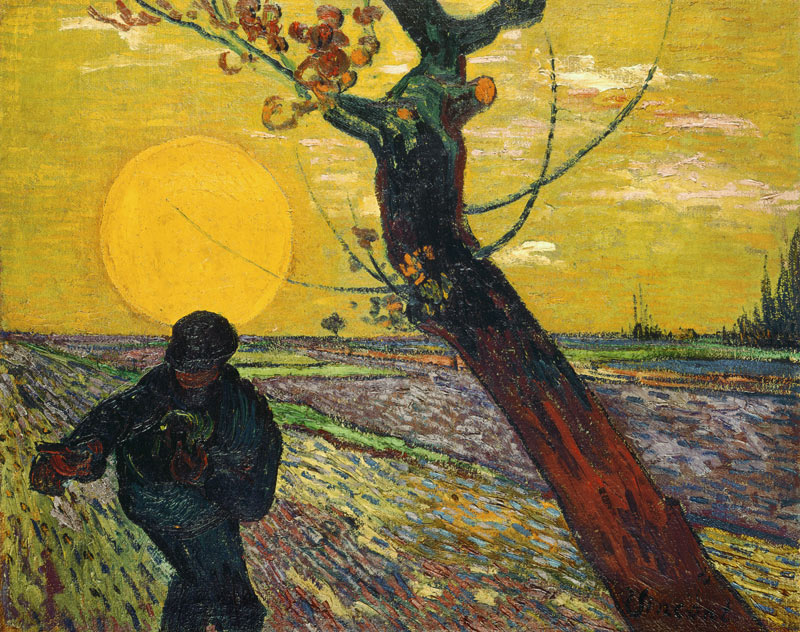 Sower with Setting Sun, detail from Vincent van Gogh
