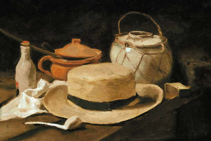 Still life with a yellow straw hat from Vincent van Gogh