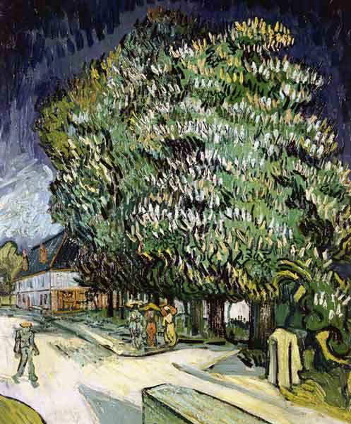 Blossoming chestnut trees from Vincent van Gogh