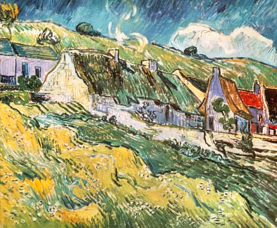 Cottages at Auvers-sur-Oise from Vincent van Gogh