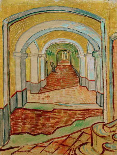 V. van Gogh, A corridor in the Asylum. from Vincent van Gogh