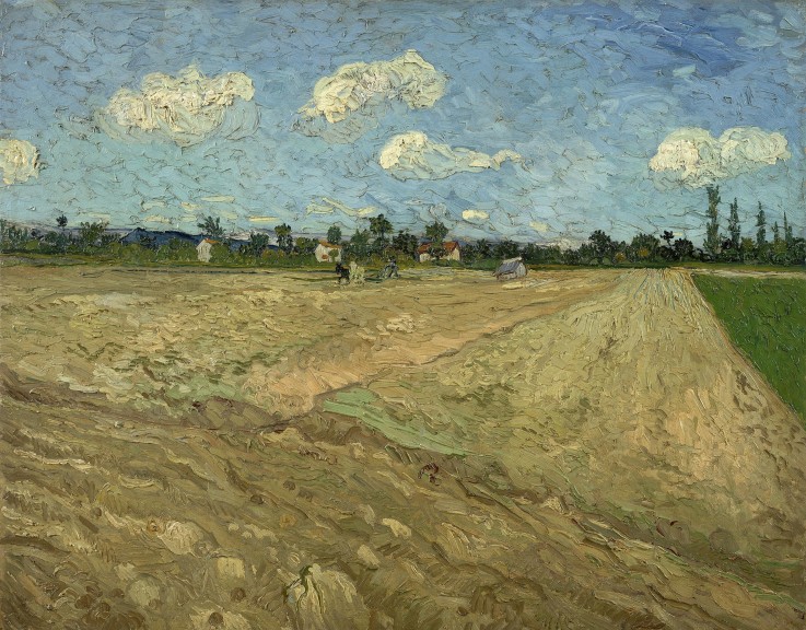 Ploughed fields (The furrows) from Vincent van Gogh
