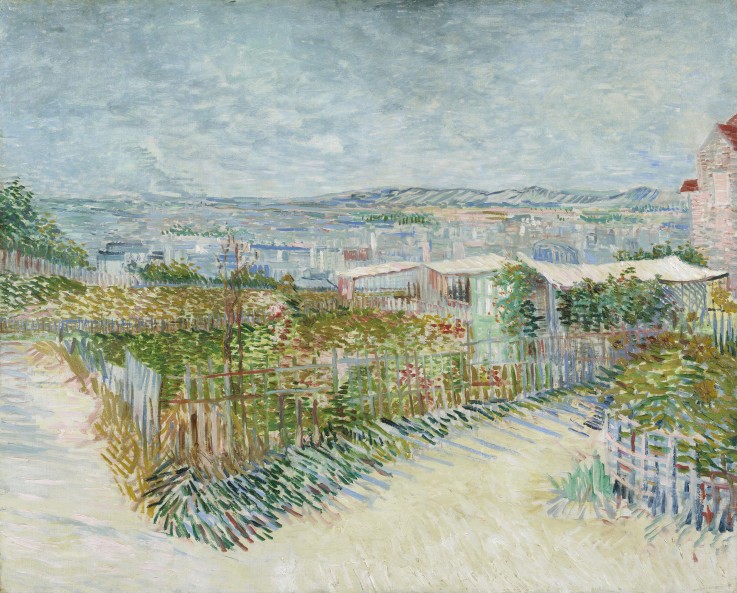 Montmartre: behind the Moulin de la Galette from Vincent van Gogh