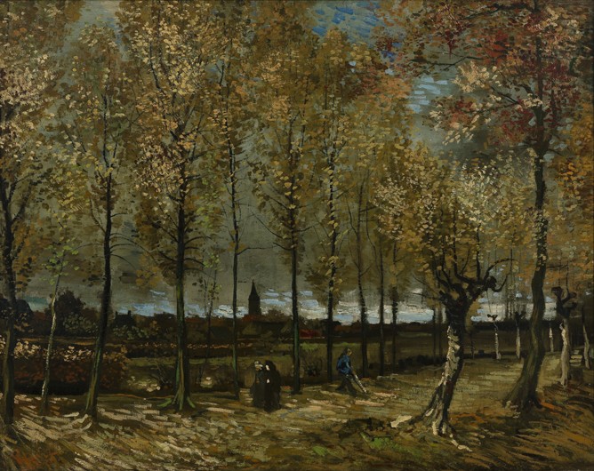 Poplars near Nuenen from Vincent van Gogh