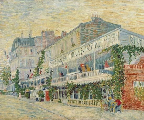 Restaurant de la Sirene at Asnieres from Vincent van Gogh