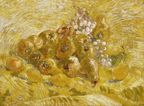 Quinces, lemons, pears and grapes from Vincent van Gogh