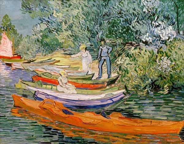 On the shore of the Oise in Auvers