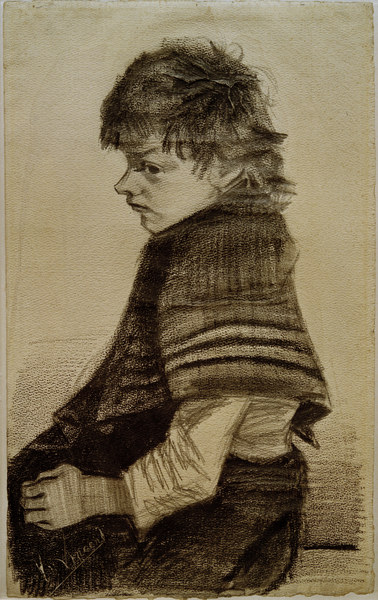 V.van Gogh, Girl with Shawl/Draw./1882/3 from Vincent van Gogh
