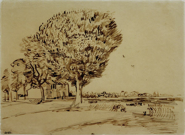 V.v.Gogh, Landscape w.House & Trees/1888 from Vincent van Gogh