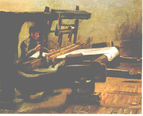 Weaver at the Loom, Facing Right from Vincent van Gogh